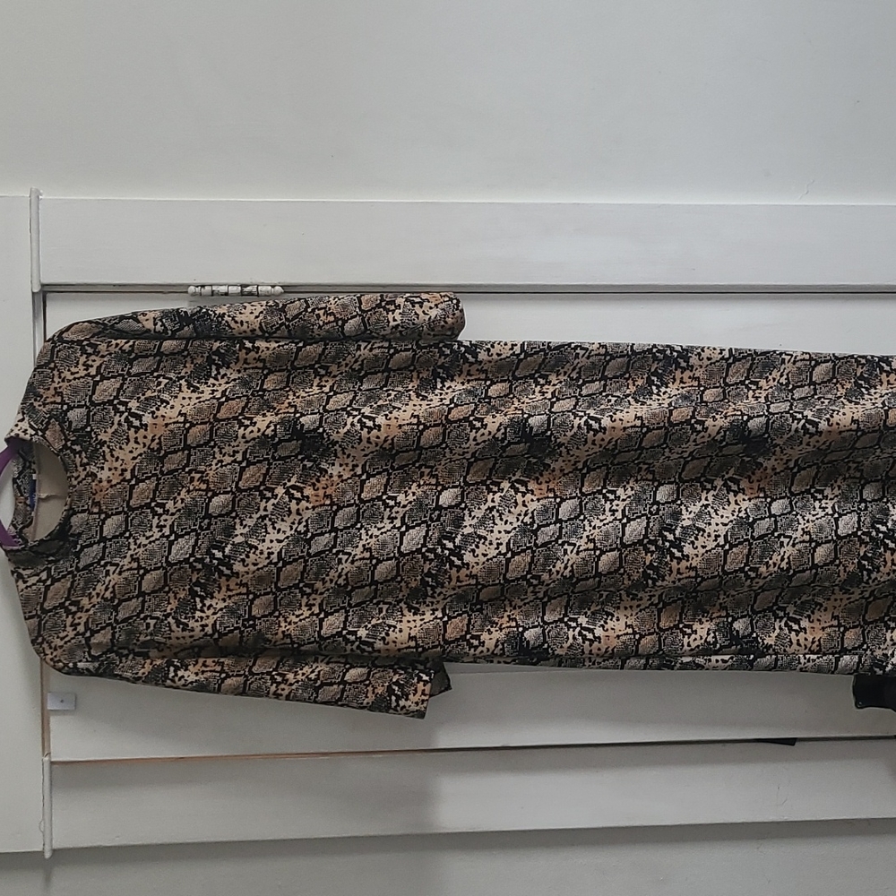 Zara Python Print Dress - image 1